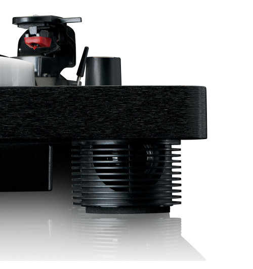 Lenco LS-50LEDBK - Gramofon z podświetleniem LED, głośnikami i USB