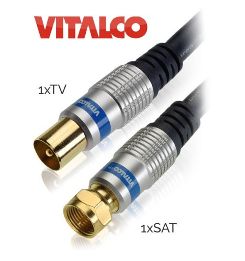 Kabel (przewód) antenowy TV - F (sat) Vitalco