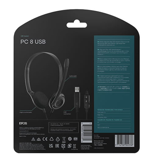 EPOS / Sennheiser PC 8 USB - Słuchawki nauszne do VOIP