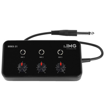 MONACOR IMG STAGELINE MMX-31 - Pasywny mikser mikrofonowy 3 kanały