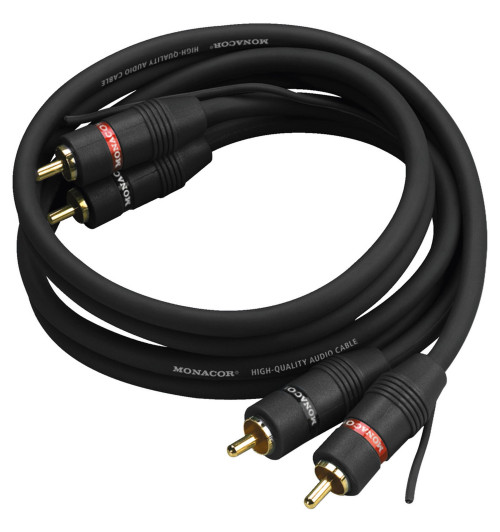 MONACOR AC-150/SW - Kabel połączeniowy audio 2 RCA - 2 RCA 1.5m