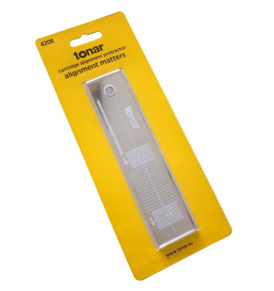 Szablon do kalibracji wkładki gramofonowej Tonar