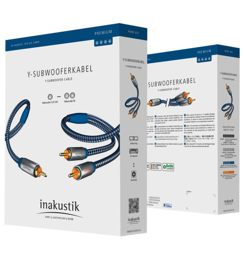 In-Akustik Premium Y-SUB - Kabel do subwoofera typu Y - 5 metrów