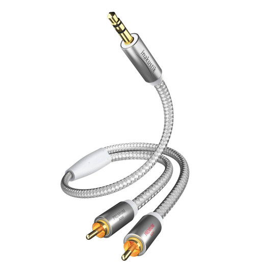 In-Akustik Premium MP3 - Kabel audio mini Jack - 2xRCA - 3 metry