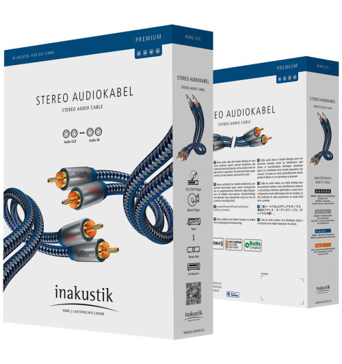 In-Akustik Premium RCA - Kabel połączeniowy audio 2 RCA - 2 RCA - 1.5 metra