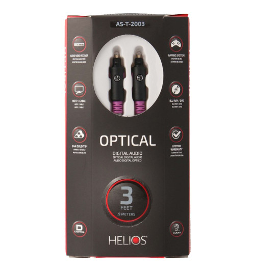 Metra AV Helios AS-T-2003 - Kabel optyczny Toslink 0,9m