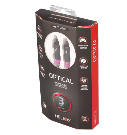 Metra AV Helios AS-T-2003 - Kabel optyczny Toslink 0,9m