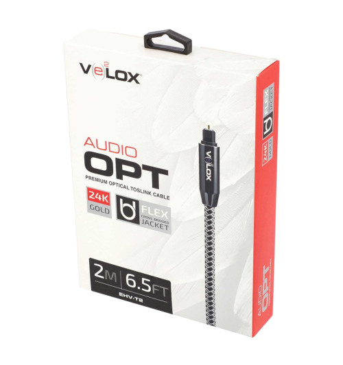 Metra AV Velox EHV-T2 - Kabel optyczny Toslink 2m