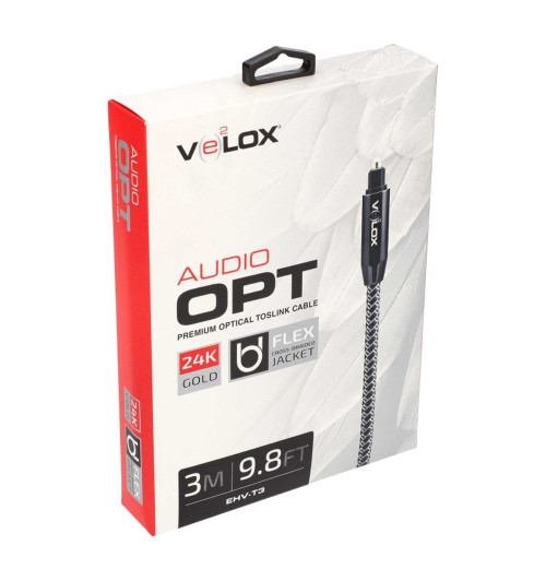 Metra AV Velox EHV-T3 - Kabel optyczny Toslink 3m