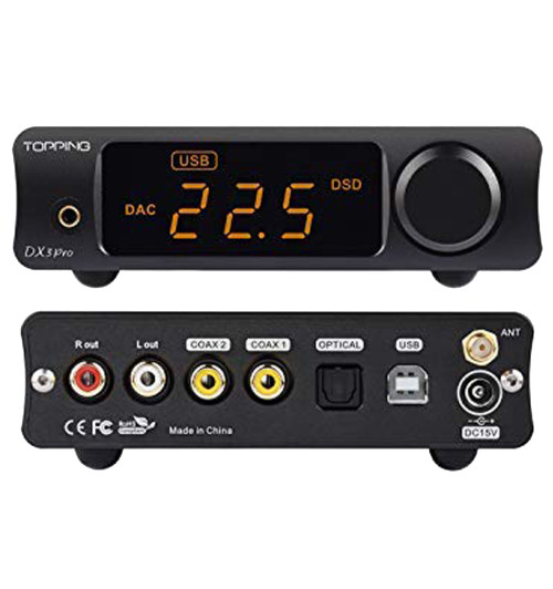 Topping DX3 PRO+ - Wzmacniacz słuchawkowy USB DAC Bluetooth