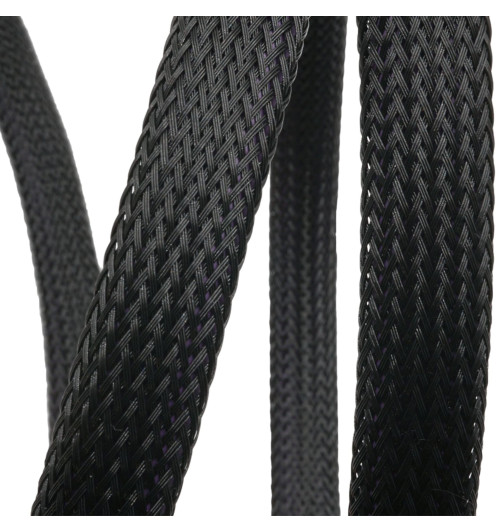 Melodika Purple Rain Black Edition MDPHD05 - Kabel gramofonowy 2xRCA Phono z żyłą uziemiającą 0,5m