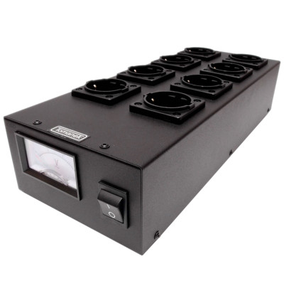 Tomanek TAP8ONV+ – Listwa zasilająca z filtrem, DC Blockerem i woltomierzem - 8 gniazd