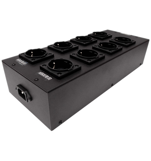 Tomanek TAP8ONV+ – Listwa zasilająca z filtrem, DC Blockerem i woltomierzem - 8 gniazd