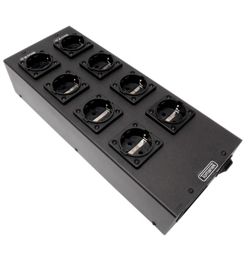 Tomanek TAP8ONV+ – Listwa zasilająca z filtrem, DC Blockerem i woltomierzem - 8 gniazd