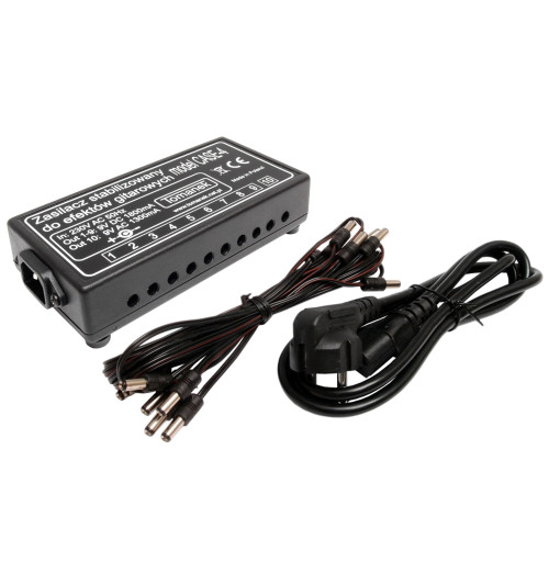 Tomanek Case-4 - Stabilizowany zasilacz 9V DC i 9V AC do 10 efektów gitarowych