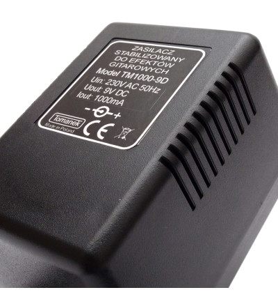 Tomanek TM1000-9D – Zasilacz 9V do 6 efektów gitarowych
