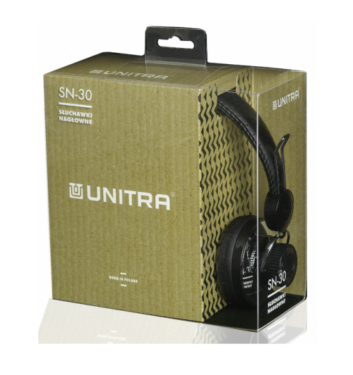 Słuchawki UNITRA SN-30CH czarno-chromowane