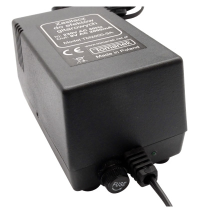 Tomanek TM2000-9A – Zasilacz 9V AC do efektów gitarowych