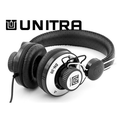 Słuchawki UNITRA SN-30CH czarno-chromowane
