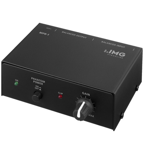 MONACOR IMG STAGELINE MPR-1 - Przedwzmacniacz mikrofonowy z zasilaniem Phantom 30V