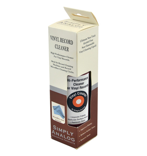 Simply Analog Vinyl Record Cleaner - Płyn do czyszczenia płyt winylowych 200ml + ściereczka z mikrofibry