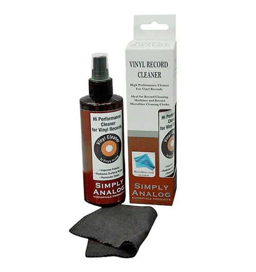 Simply Analog Vinyl Record Cleaner - Płyn do czyszczenia płyt winylowych 200ml + ściereczka z mikrofibry