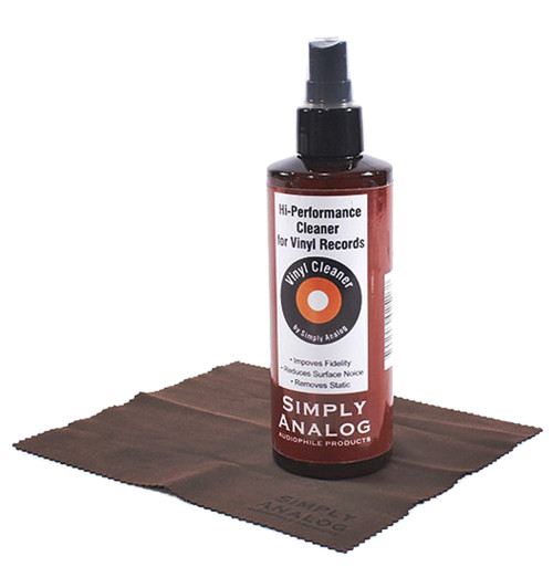 Simply Analog Vinyl Record Cleaner - Płyn do czyszczenia płyt winylowych 200ml + ściereczka z mikrofibry