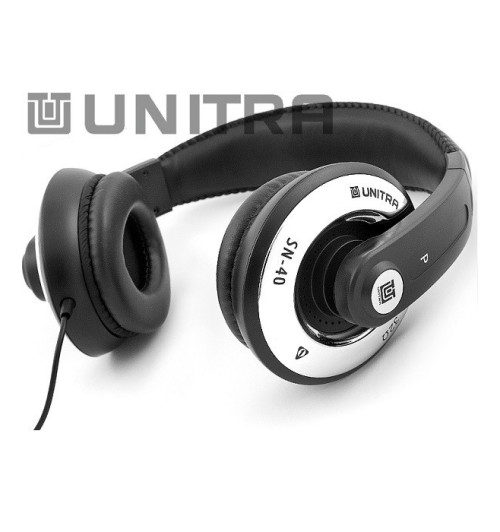 Słuchawki UNITRA SN-40CH czarno-chromowane