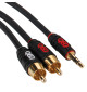 QED Profile J2P QE5081 - Kabel stereo 3.5mm Jack - 2 RCA - 1m