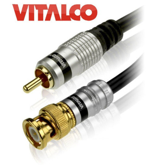 Kabel (przewód) BNC-RCA Vitalco 2m