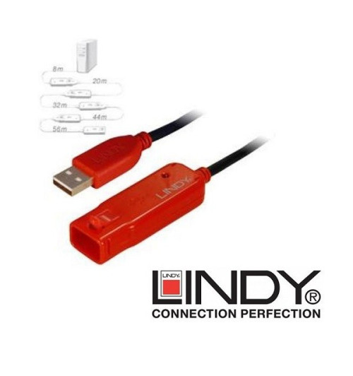 Przedłużacz USB ze wzmacniaczem Lindy