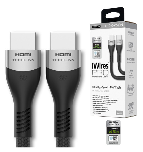 Techlink iWires Pro 8K 711803 – Kabel HDMI Ultra High Speed 3m