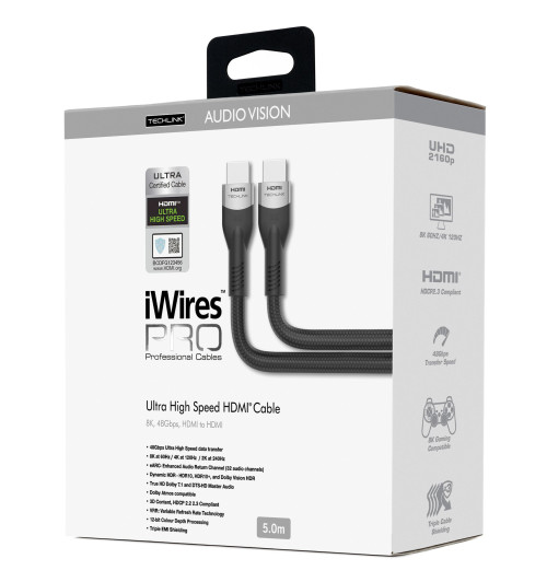 Techlink iWires Pro 8K 711805 – Kabel HDMI Ultra High Speed 5m