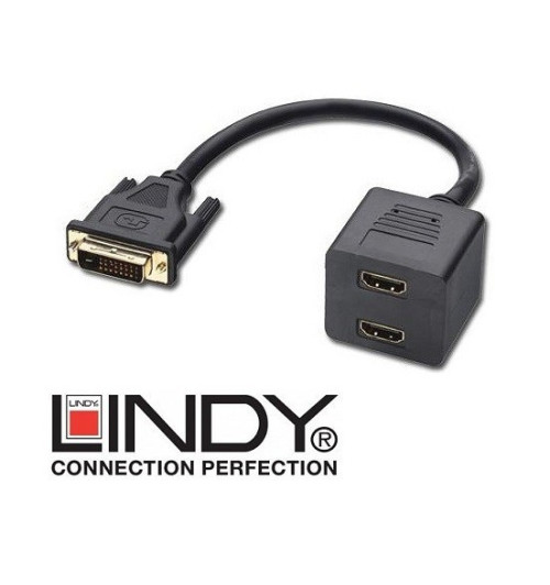 Splitter (rozdzielacz) DVI - 2x HDMI Lindy 41209