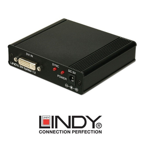 Splitter (rozdzielacz) DVI 1-2 Lindy 32447