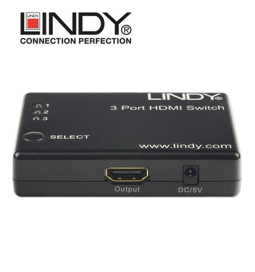 Switch (przełącznik) HDMI 3-1 Lindy 38033