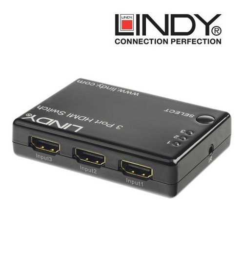Switch (przełącznik) HDMI 3-1 Lindy 38033