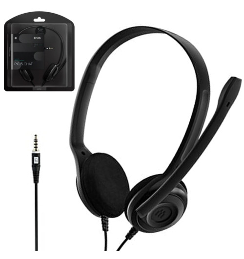 EPOS / Sennheiser PC 5 CHAT - Multimedialne słuchawki nauszne do VOIP