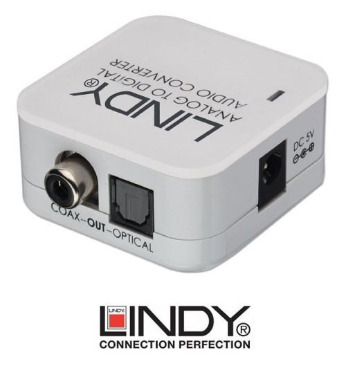 Konwerter 2 RCA - SPDIF Lindy 70409