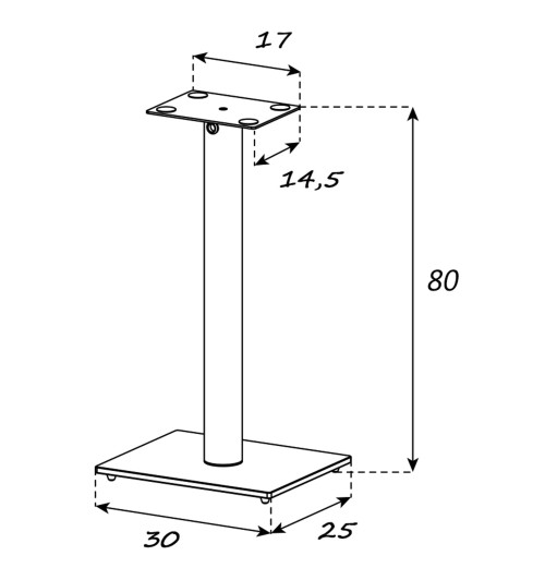 Sonorous SP101 - Stojaki pod kolumny głośnikowe (para)