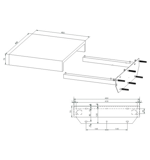 Acoustique Quality AQG2 - Półka ścienna pod gramofon