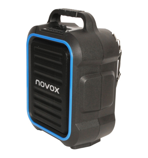 Novox Mobilite Blue - Mobilny system nagłośnieniowy MP3 USB/SD Bluetooth z mikrofonem