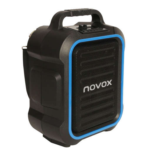 Novox Mobilite Blue - Mobilny system nagłośnieniowy MP3 USB/SD Bluetooth z mikrofonem