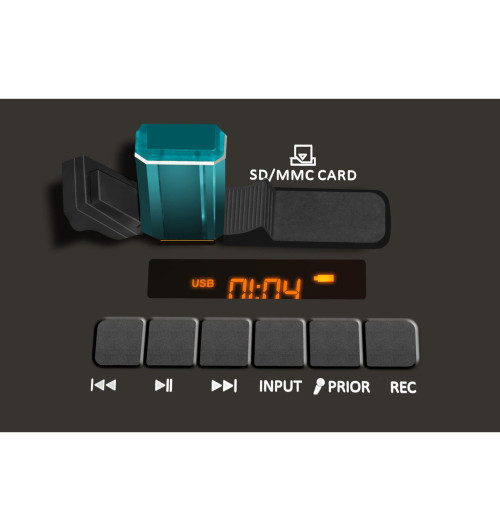 Novox Mobilite Orange - Mobilny system nagłośnieniowy MP3 USB/SD Bluetooth z mikrofonem