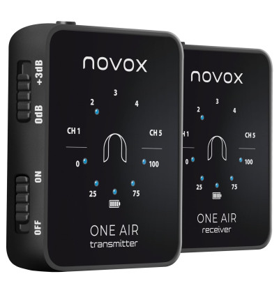 Novox ONE AIR - Zestaw bezprzewodowy z mikrofonem do nagrywania
