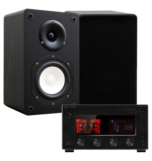 Taga Harmony HTR-1000CD v.2 + TAV-806S - Zestaw: Wzmacniacz hybrydowy + para kolumn podstawkowych