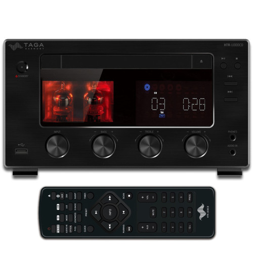 Taga Harmony HTR-1000CD v.2 + TAV-806S - Zestaw: Wzmacniacz hybrydowy + para kolumn podstawkowych