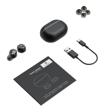 SOUNDPEATS Free2 Classic - Bezprzewodowe słuchawki dokanałowe Bluetooth 5.1 TWS