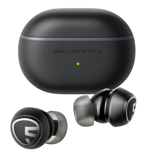SOUNDPEATS Mini Pro - Bezprzewodowe słuchawki dokanałowe Bluetooth 5.0 TWS z Hybrid ANC