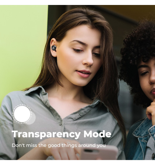 SOUNDPEATS Mini Pro - Bezprzewodowe słuchawki dokanałowe Bluetooth 5.0 TWS z Hybrid ANC